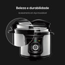 (PAGUE 1 LEVE 2) Panela de Pressão Elétrica 10 Funções – 840W | Segurança e Rapidez + BRINDE: Kit Utensílios