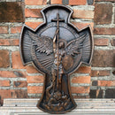 Escultura em Madeira Maciça do Arcanjo Miguel - Esculpido à mão