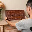 Última Ceia Ícones de Escultura Religiosa Presentes em Madeira Arte de Parede