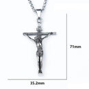 Colar Jesus Cristo Crucificado Prata