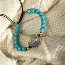 Pulseira de Pedra Turquesa São Bento