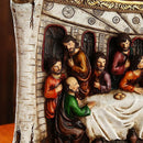 Última Ceia - Escultura em Relevo 3D da Fé Cristã