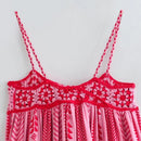 Vestido Mirian Longo Detalhe em Crochê