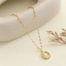 Colar Virgem Maria Feminino de Zircão