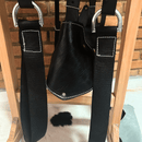 Sela Infantil Com Aba Reibaixada Preta