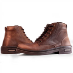 Bota Arizona Ortopédica em Couro Legítimo | 3 BRINDES: Cinto, Chapéu e Carteira