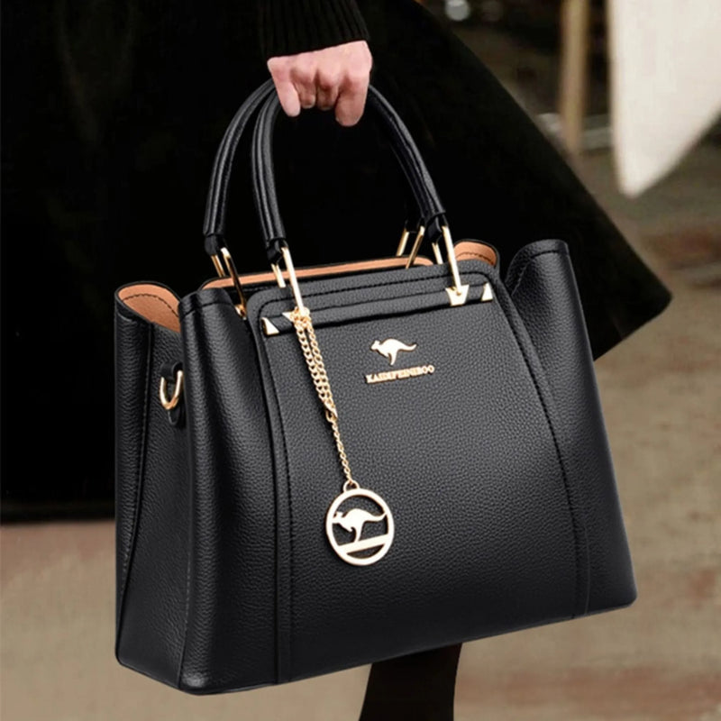 Bolsa Feminina de Couro Legítimo Transversal Luxuosa - Style Couer