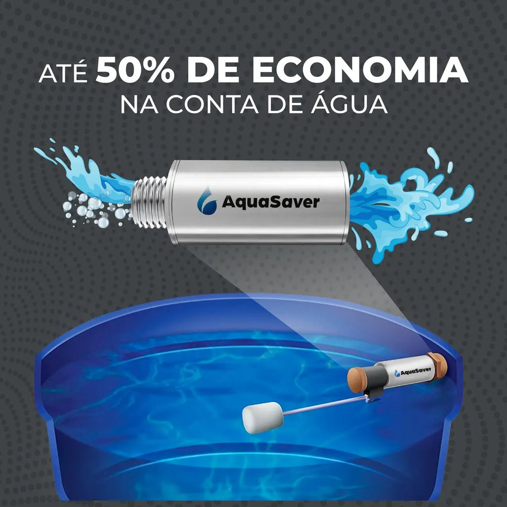 AquaSaver Pro Sempre Bella - Economize Até 50% na Conta de Água (COMPRE 1 LEVE 2)
