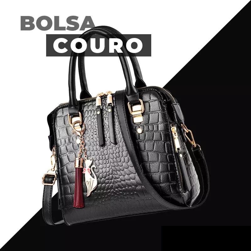 Bolsa Elisa Couro Elisa Design Crocodilo