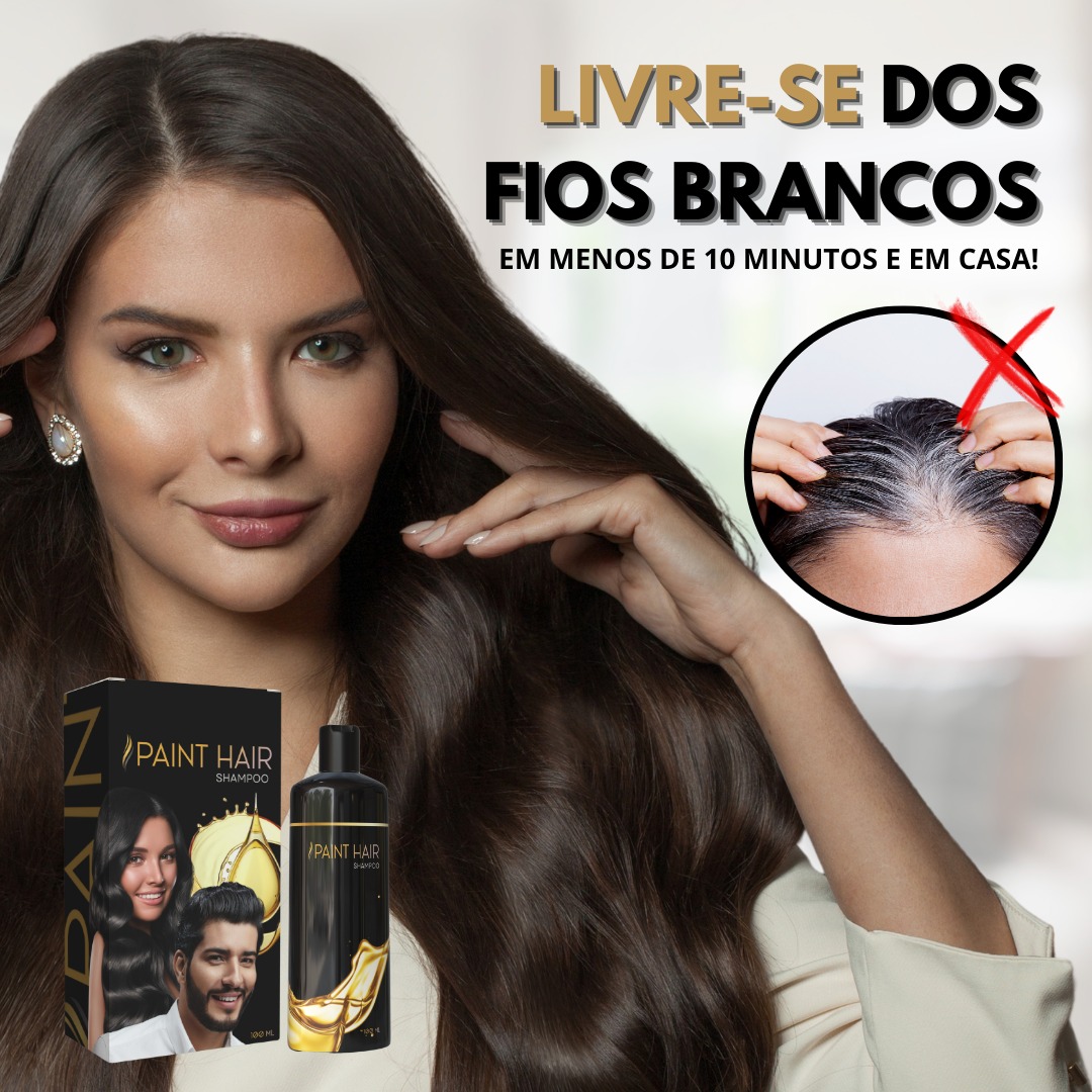 (COMPRE 1 LEVE 2) Shampoo Paint Hair - 3 em 1 [Tinge, Hidrata e Promove o Crescimento]