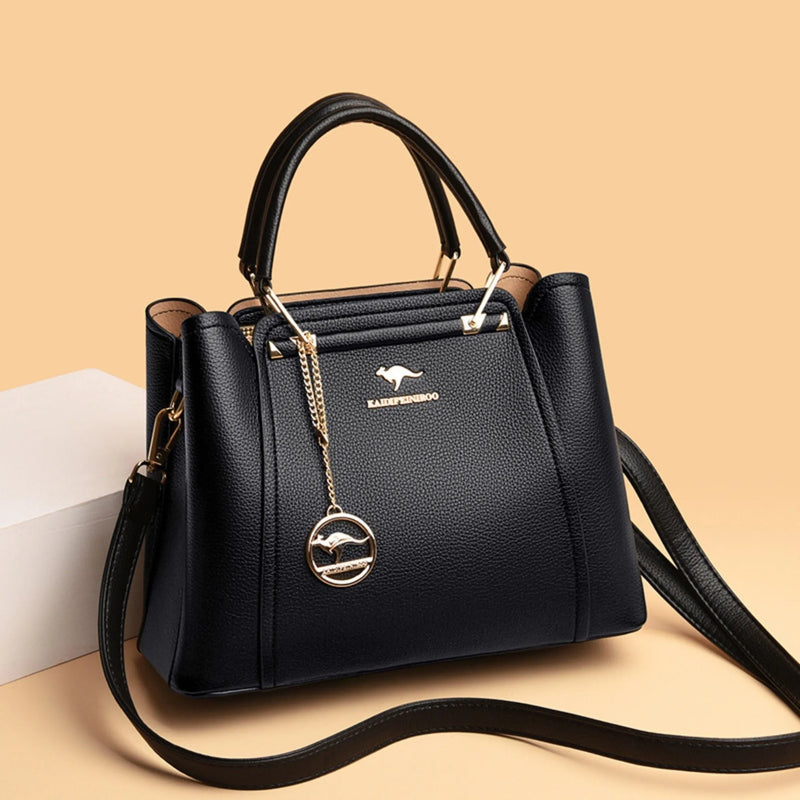 Bolsa Feminina de Couro Legítimo Transversal Luxuosa - Style Couer