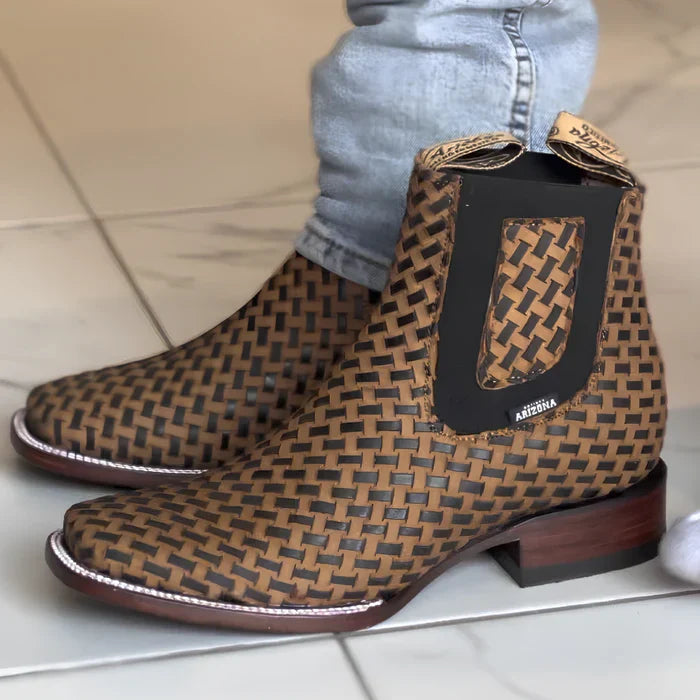 Kit Bota Snake em Couro Robusto e Resistente + BRINDES: Chapéu, Cinto e Faca