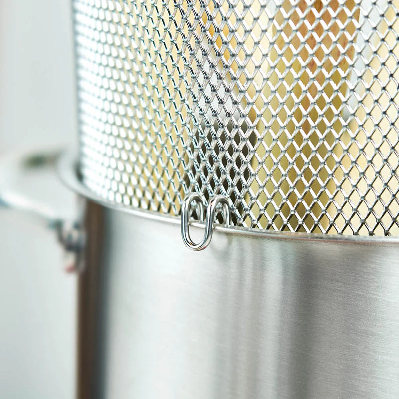 (PAGUE 1 LEVE 2) Panela Alta Inox + Cesta Multifuncional | Frite, Cozinhe a Vapor ou Prepare Massas Sem Bagunça!