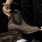 Kit Bota Snake em Couro Robusto e Resistente + BRINDES: Chapéu, Cinto e Faca