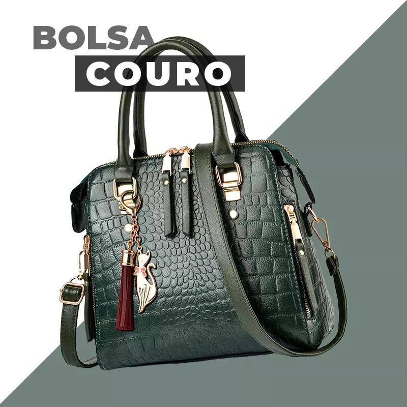 Bolsa Elisa Couro Elisa Design Crocodilo