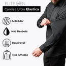 Kit 4 Camisas Ultra tec + 4 Calças Gentleman + Brinde Relogio de Couro