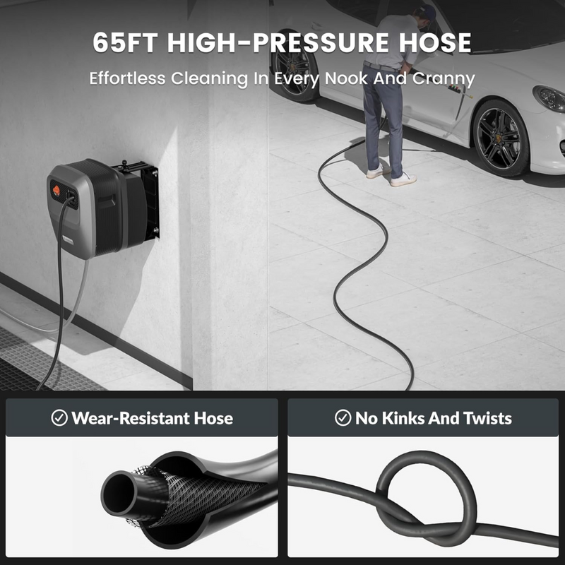 Lavadora Giraffe MaxClean 1800W com Mangueira Retrátil Pressão Máxima 2500 PSI + 4 Bicos