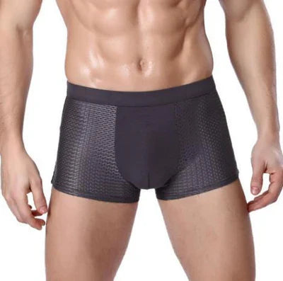 (8 Cuecas Pelo Preço de 4) Cueca Box com Tecido Respirável + Carteira Slim + Relógio All Black