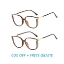 Óculos Multifocal Crystal Fashion - Se Adapta Ao Seu Grau (Compre 1 Leve 2 + Brinde Capinha Protetora)
