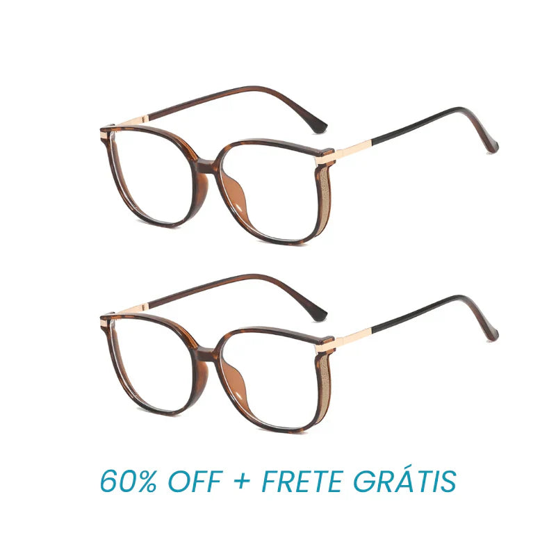 Óculos Multifocal Diamond Life [Se Adapta Ao Seu Grau] Pague 1 Leve 2 + Brinde Capinha Protetora
