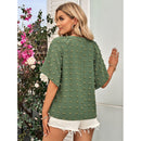 Blusa  Malú Tecido Texturizado Decote V