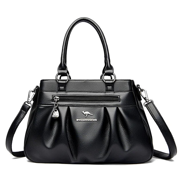 Bolsa Feminina de Couro Legítimo - Roma