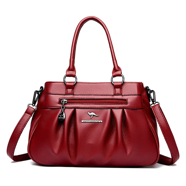 Bolsa Feminina de Couro Legítimo - Roma