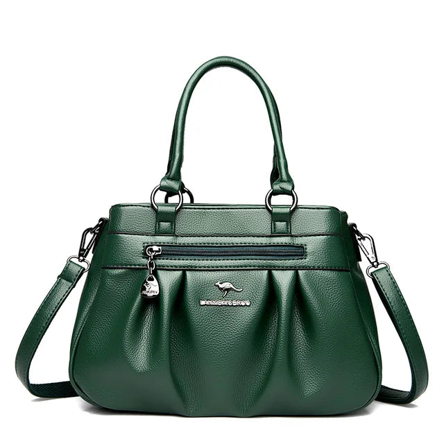 Bolsa Feminina de Couro Legítimo - Roma