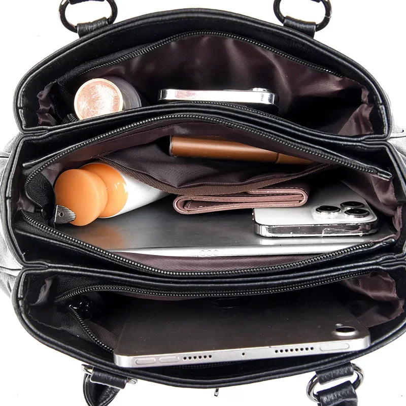 Bolsa Feminina de Couro Legítimo - Roma