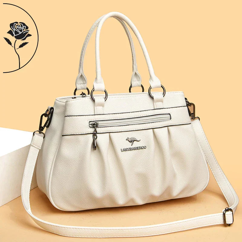 Bolsa Feminina de Couro Legítimo - Roma