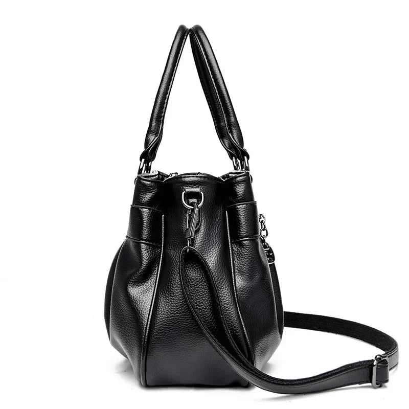 Bolsa Feminina de Couro Legítimo - Roma