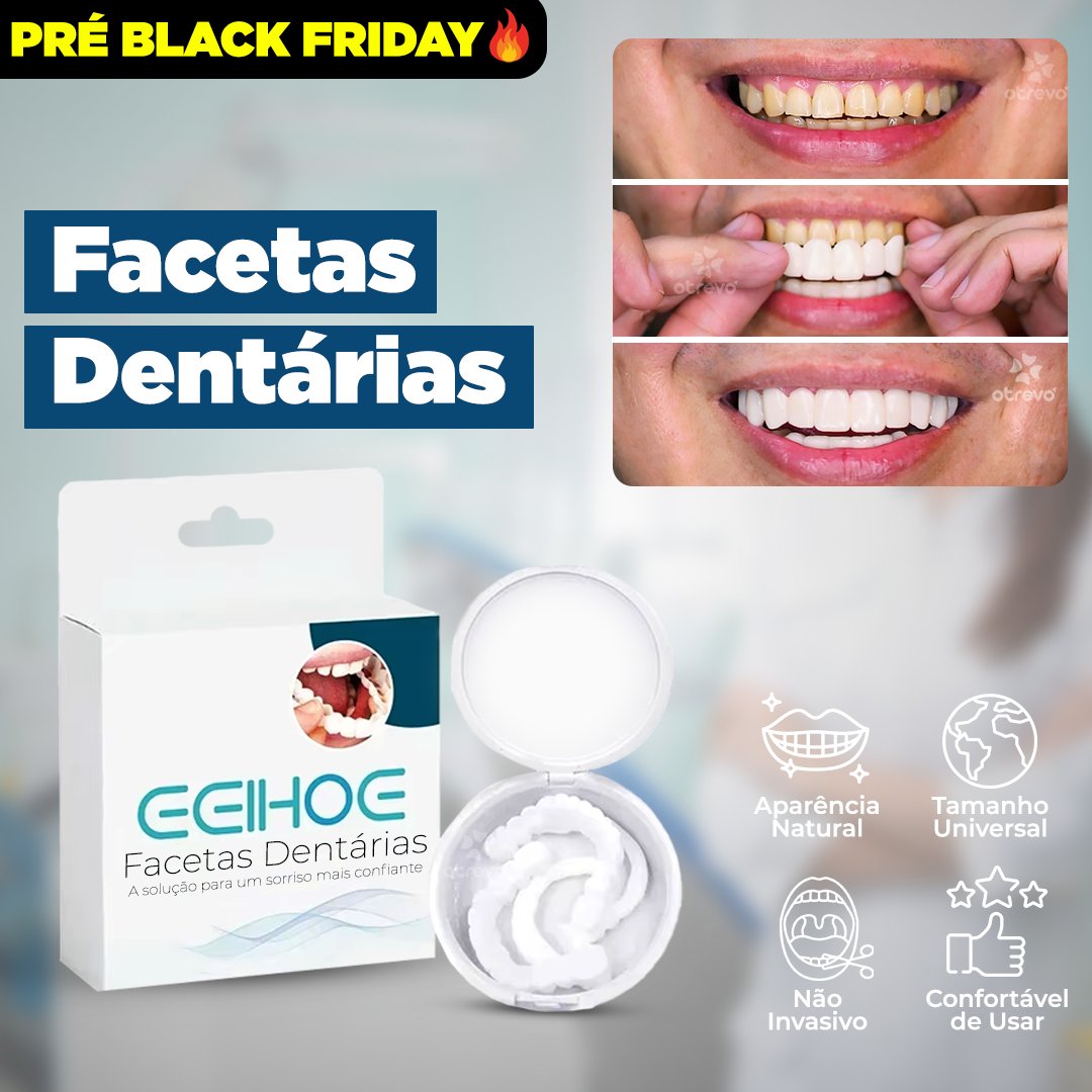 (Compre 1 Leve 2) Lente Dental Ajustável - Inferior e Superior | BRINDE CAPINHA PROTETORA + FRETE GRÁTIS!