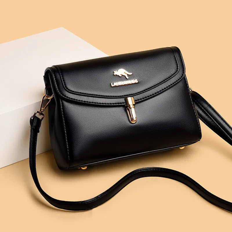 Bolsa Feminina Canguru Crossbody em Couro Legítimo - Clean