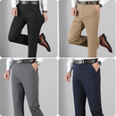 Kit 4 Calças Social Clássica Alfaiataria Gentleman + Brinde Cinto Social Couro