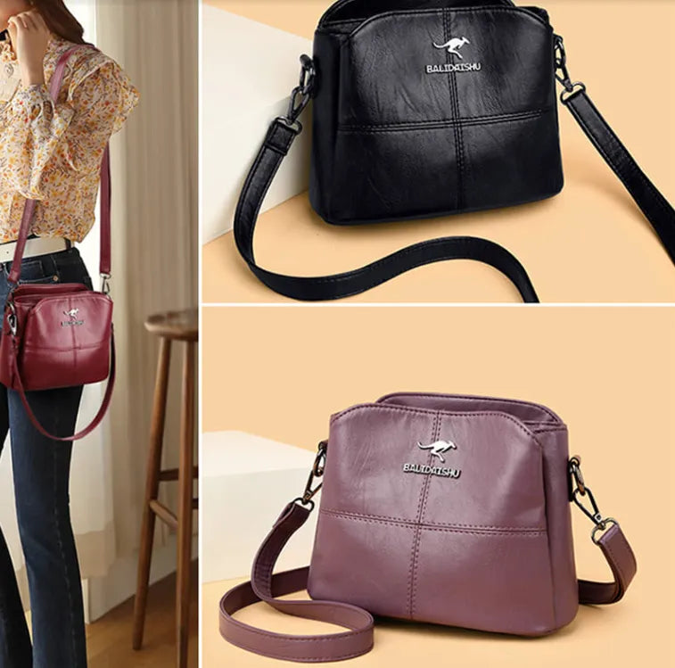 Bolsa de couro de alça transversal- Ecouer