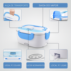 (PAGUE 1 LEVE 2) Marmita Elétrica Portátil 2 em 1 – Aqueça sua comida onde estiver