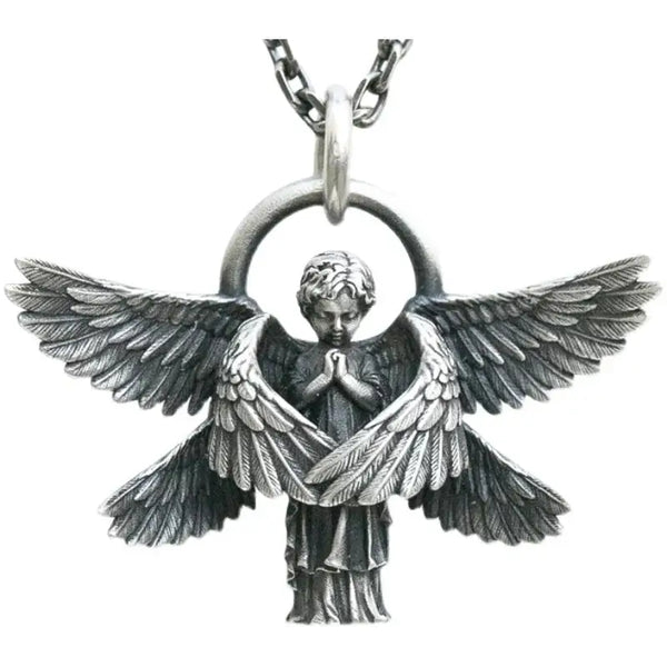 Colar com Pingente de Anjo Serafim