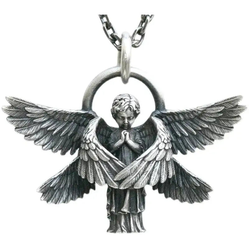 Colar com Pingente de Anjo Serafim