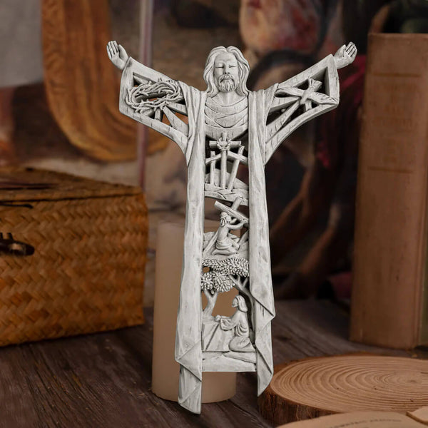 Cristo Ressuscitado de Parede e Símbolos da Ressurreição