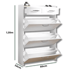 Armário de Sapatos com 3 Portas e 2 Gavetas + Mochila Brinde