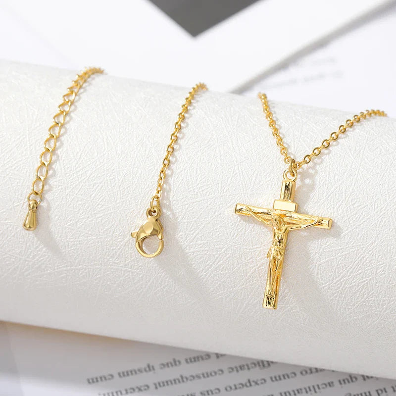 Corrente Jesus Cristo - Jóia Folheada a Ouro