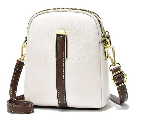 Bolsa Compacta Feminina em Couro Legítimo - Serena