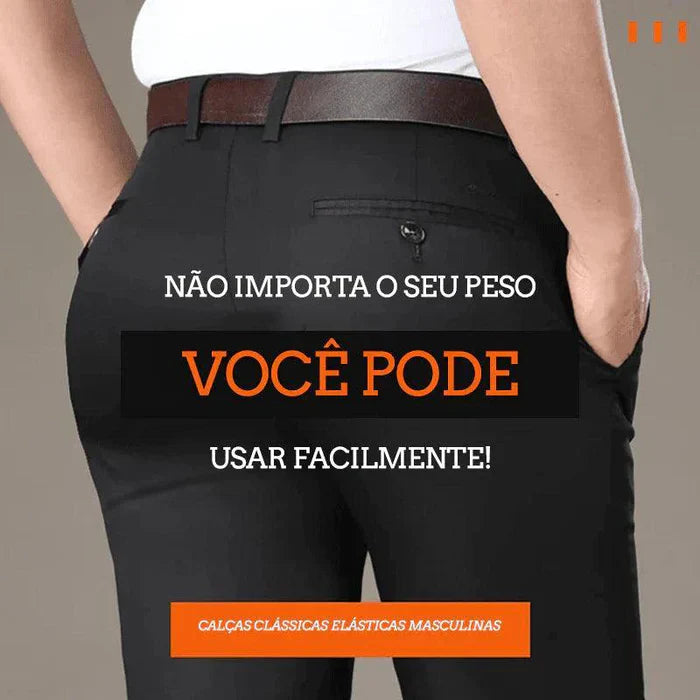 Kit 4 Camisas Ultra tec + 4 Calças Gentleman + Brinde Relogio de Couro