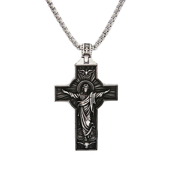 Colar Cruz de Ascensão de Jesus – Obrigado Pelo seu Amor e Perdão