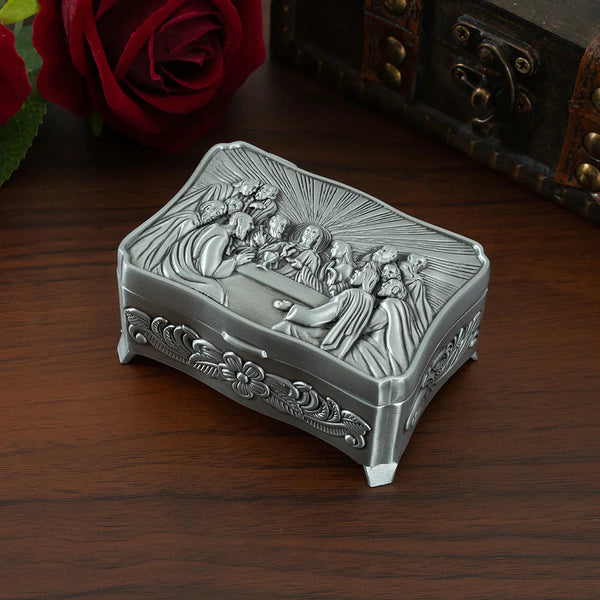 Porta-jóias Última Ceia de Metal - Presente Criativo