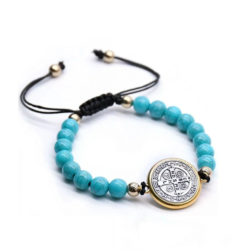 Pulseira de Pedra Turquesa São Bento