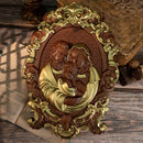 Escultura Sagrada Familia em Madeira