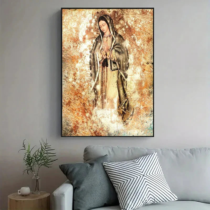 Quadro Canvas em Algodão Virgem Maria
