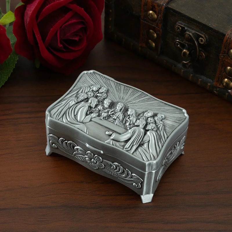 Porta-jóias Última Ceia de Metal - Presente Criativo