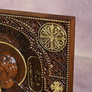 Sagrada Família Natividade Escultura em Madeira